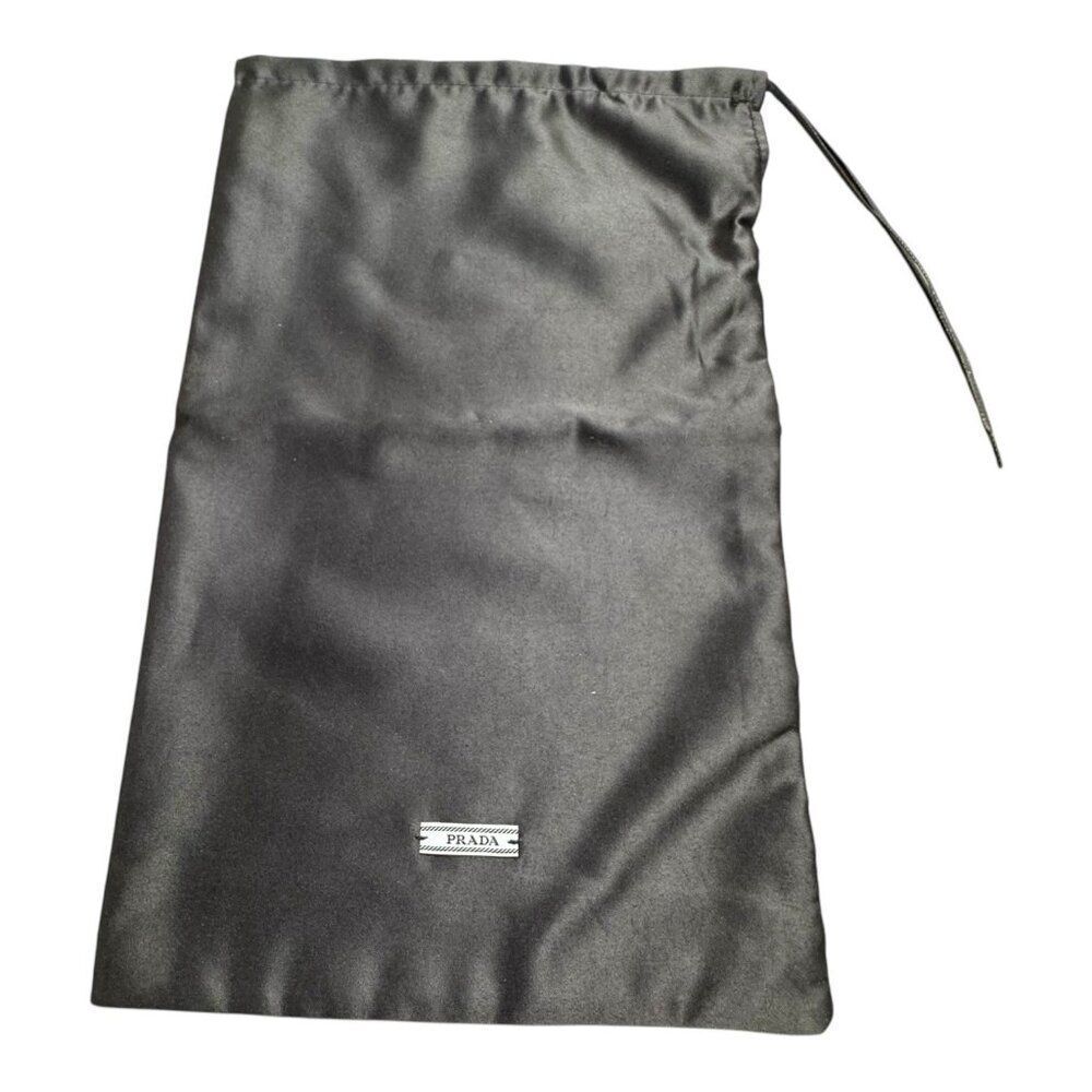 Prada Blue Satin Dust Bag Authentic Drawstring Nylon Accessory Storage 8x13.5